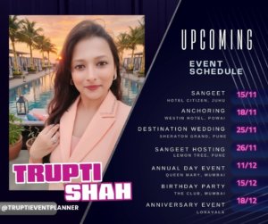 Upcoming Event Schedule